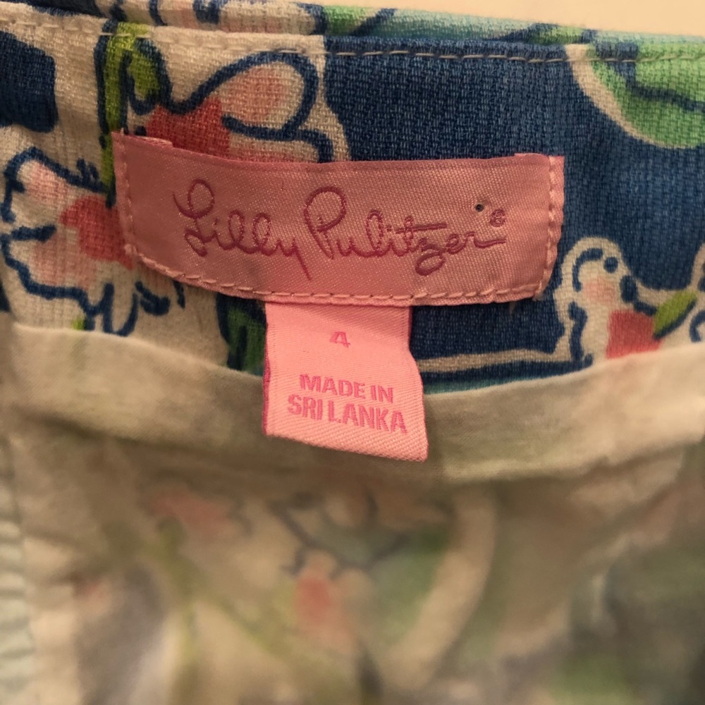 Lilly Pulitzer Tate Mini Skirt in Bay Blue Coasting Print - Size 4 - Picture 7 of 12